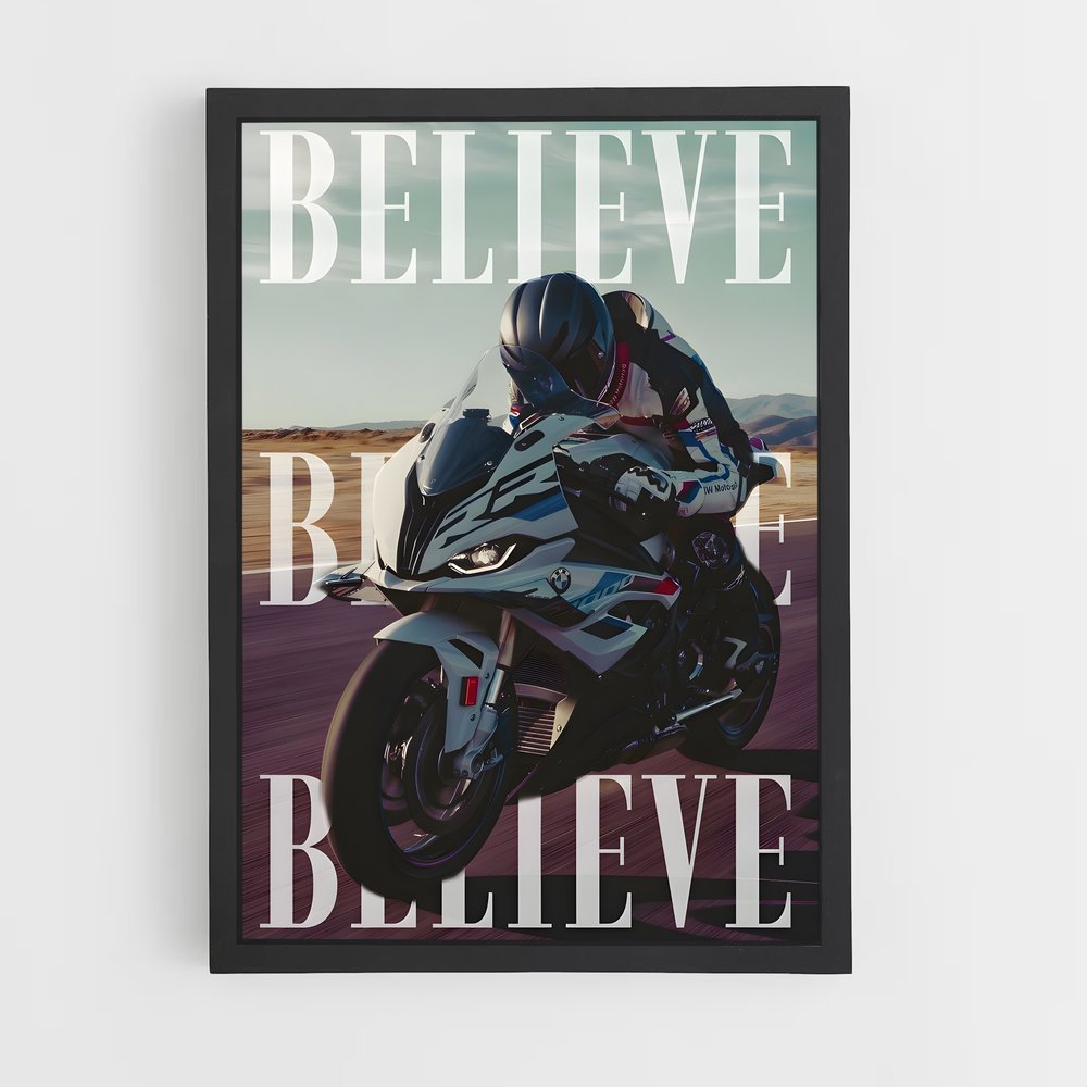 Poster Believe BMW Motorrad (vue 2)