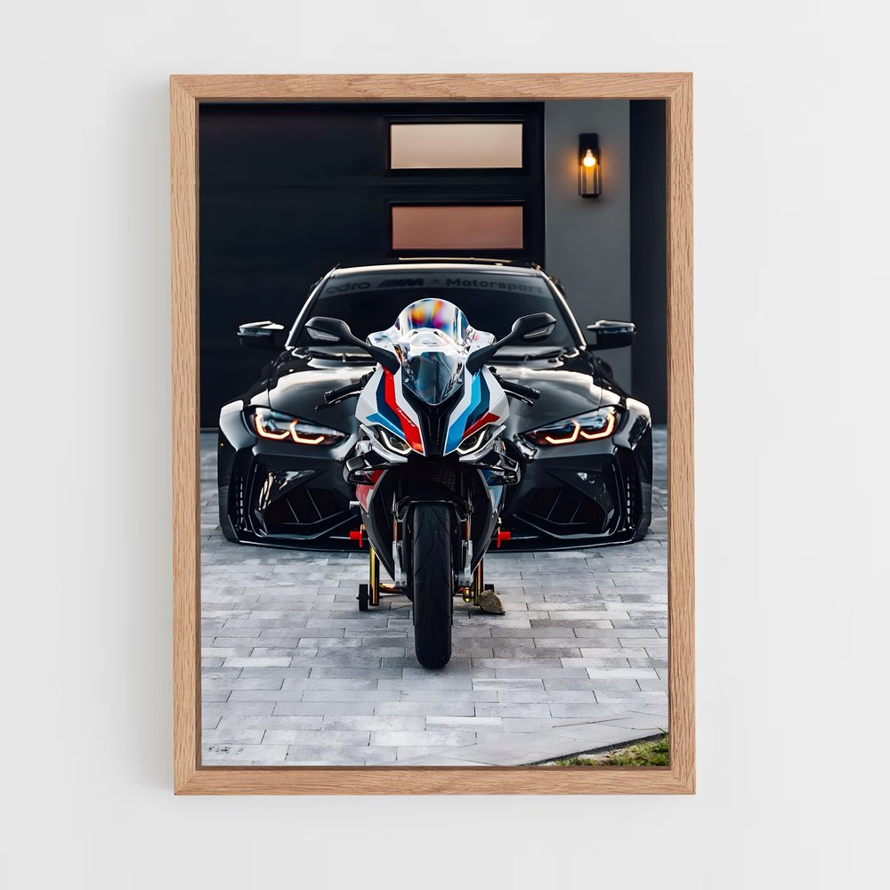 Poster BMW Auto Moto – affiche BMW Motorrad (vue 4)