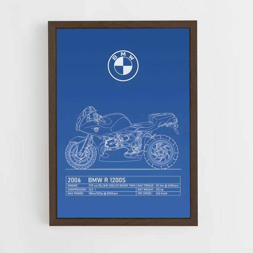Poster BMW Motorrad Blueprint (vue 5)
