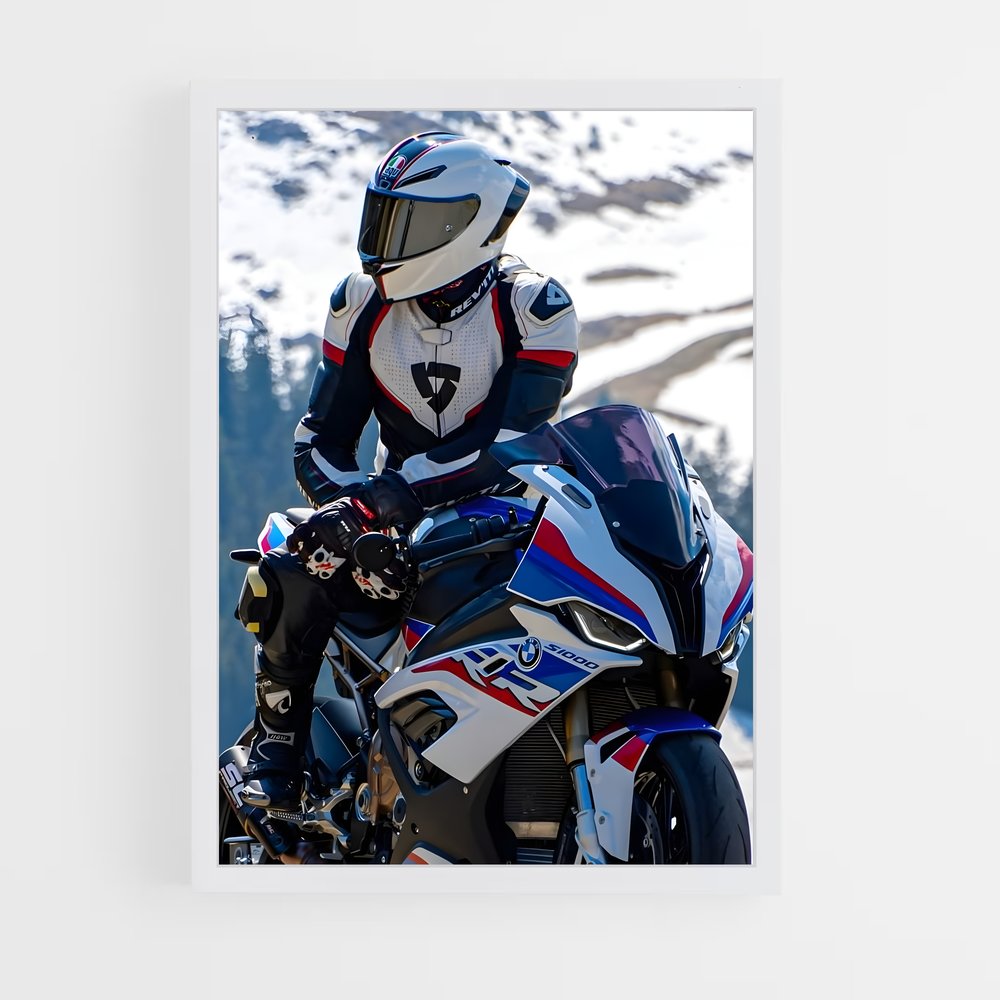 Poster BMW Moto Montagne – affiche BMW Motorrad (vue 3)