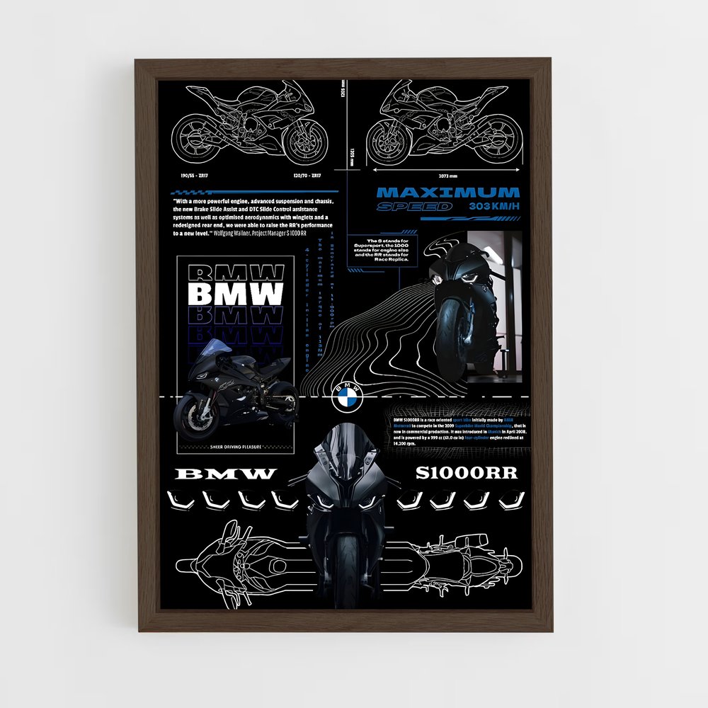 Poster BMW S1000RR – affiche BMW Motorrad (vue 5)