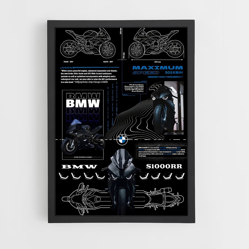 Poster BMW S1000RR – affiche BMW Motorrad (vue 2)