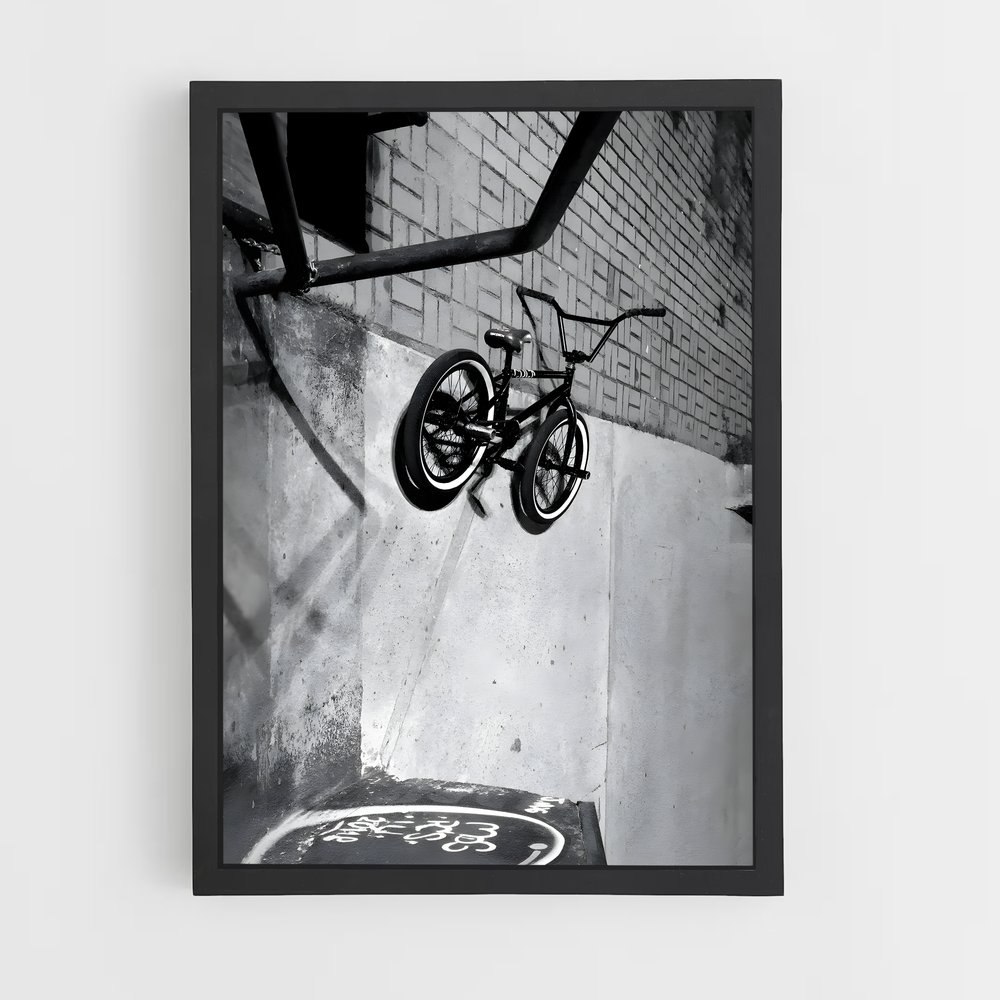 Poster BMX Noir et Blanc (vue 2)