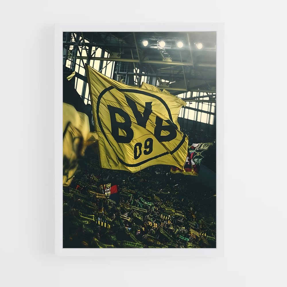 Poster Borussia Dortmund Drapeau – affiche Football (vue 3)