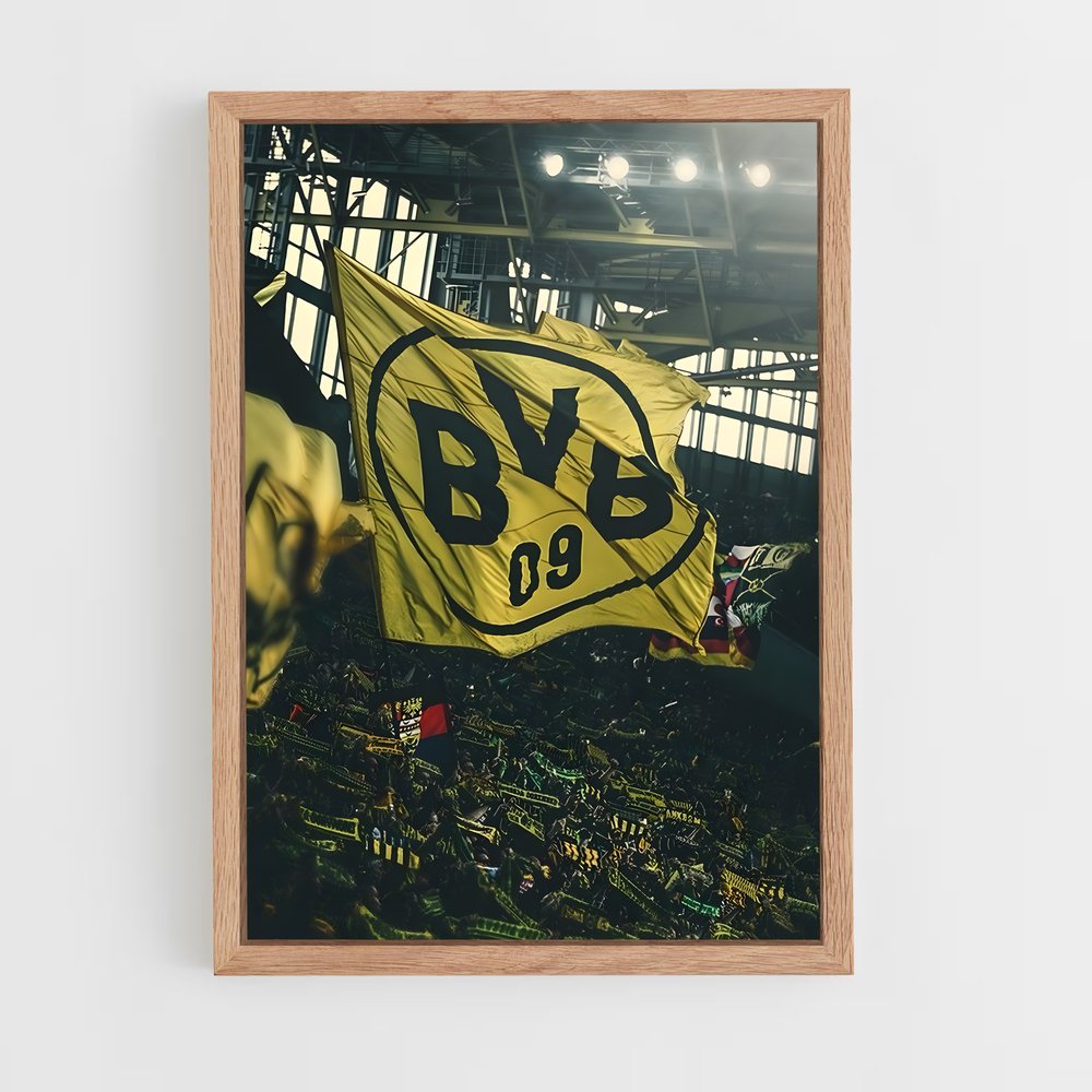 Poster Borussia Dortmund Drapeau – affiche Football (vue 4)