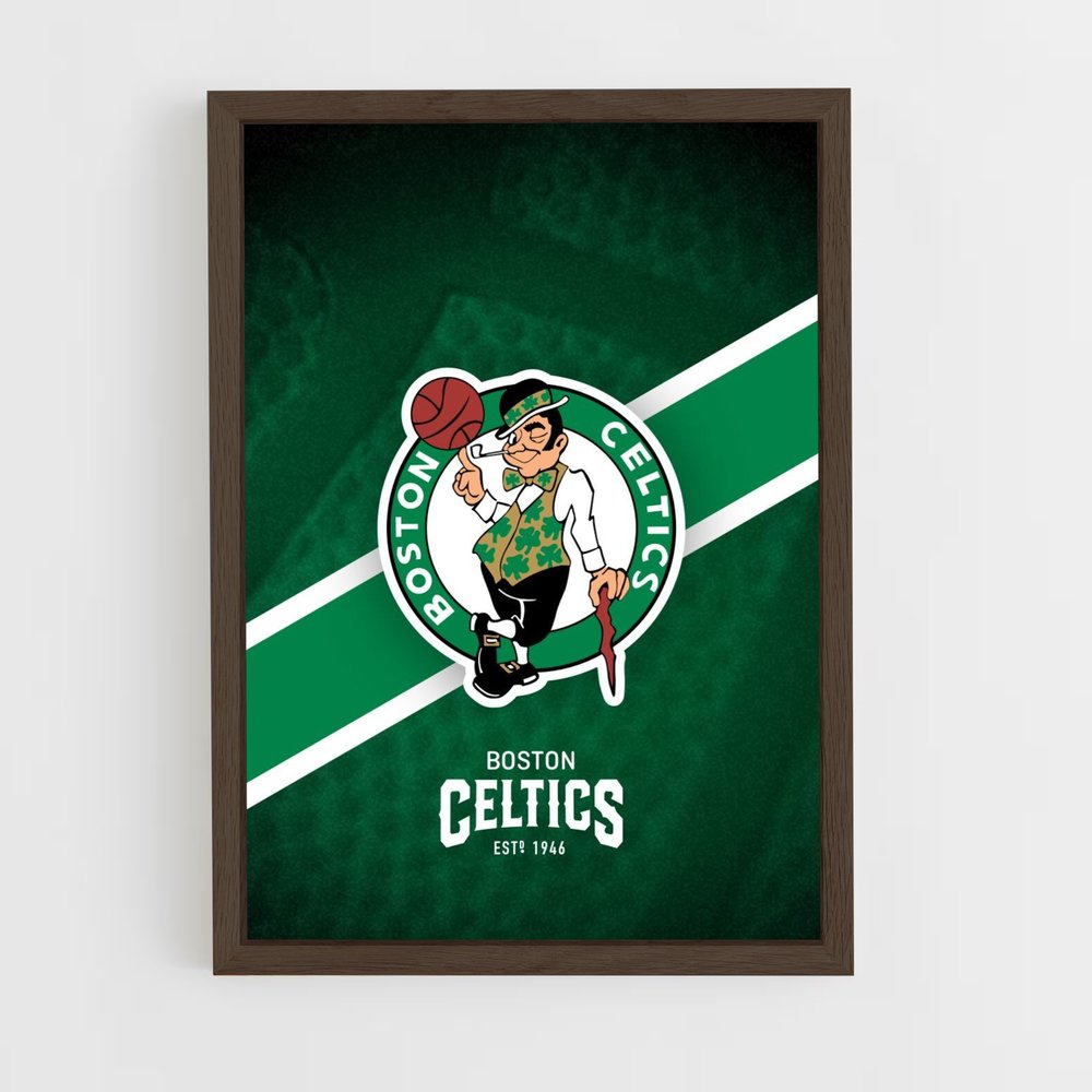 Poster Boston Celtics Vert – affiche Basketball (vue 5)