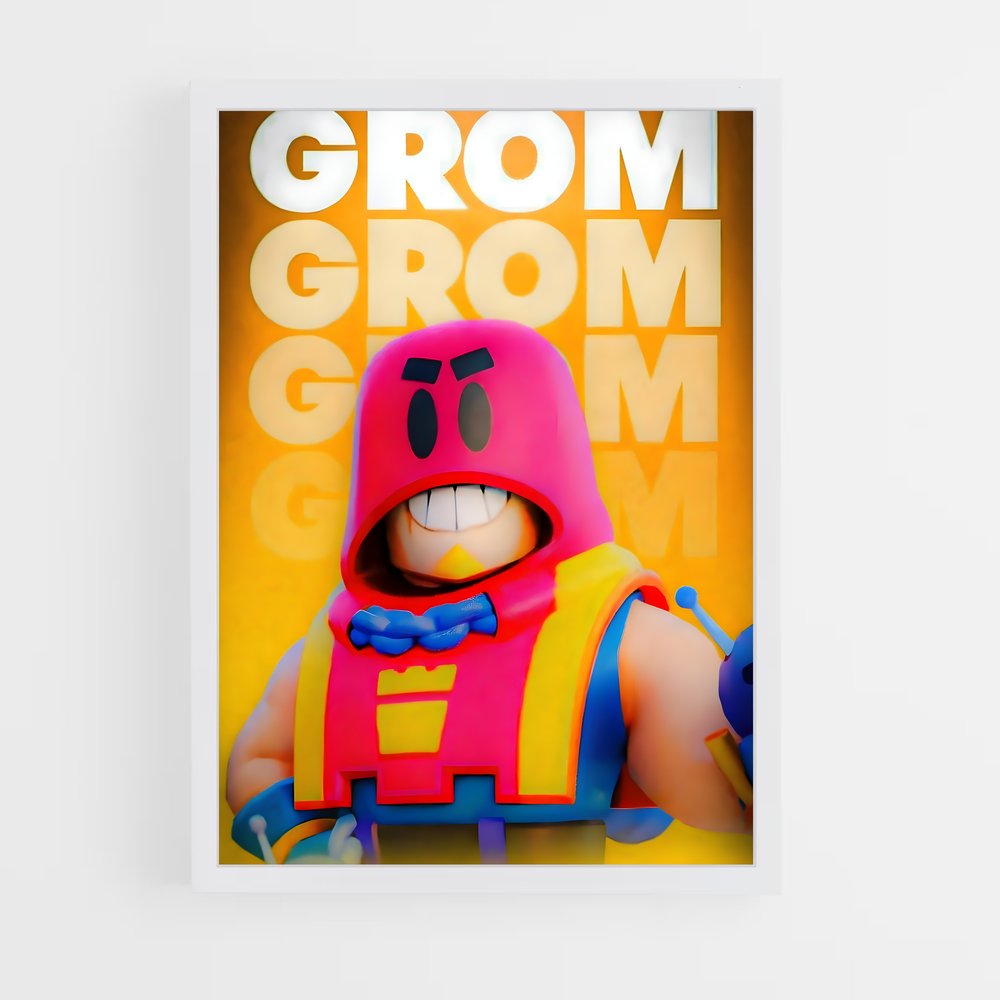 Poster Grom – affiche Brawl Star (vue 3)