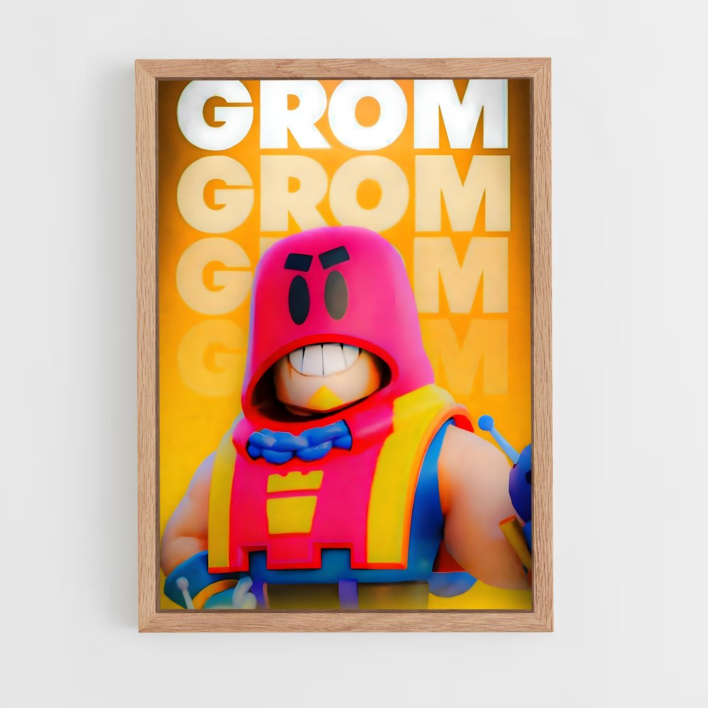 Poster Grom – affiche Brawl Star (vue 4)