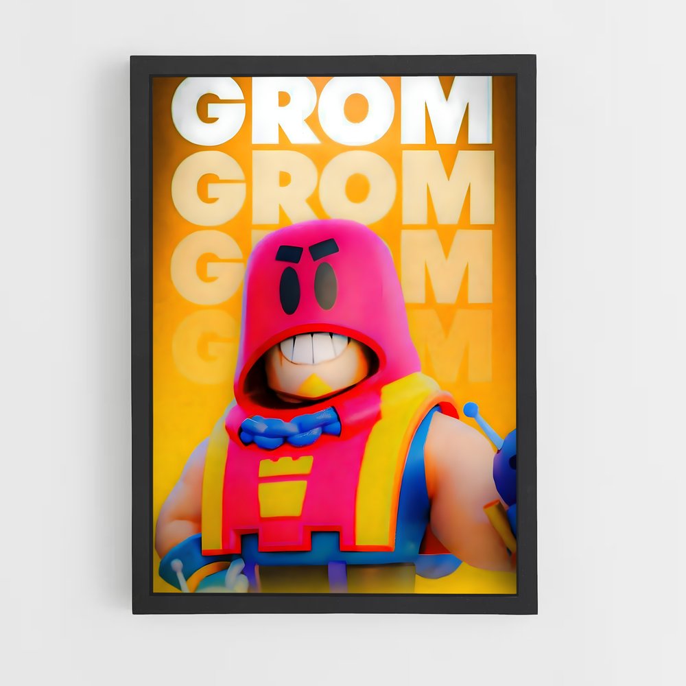 Poster Grom – affiche Brawl Star (vue 2)