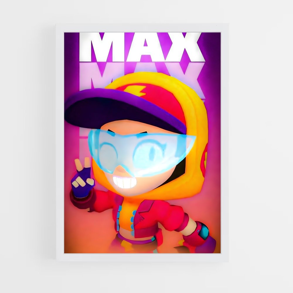 Poster Max – affiche Brawl Star (vue 3)