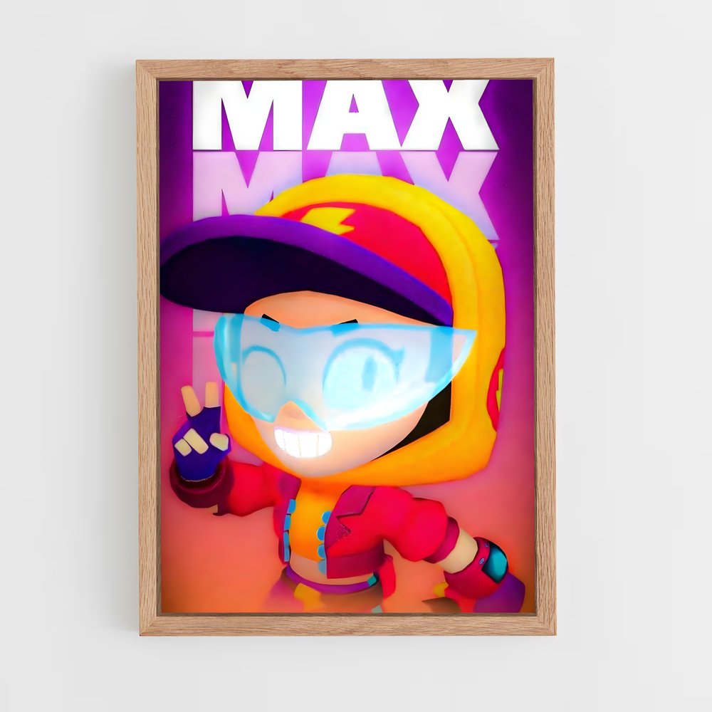 Poster Max – affiche Brawl Star (vue 4)