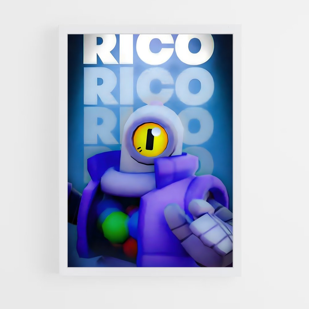 Poster Rico – affiche Brawl Star (vue 3)