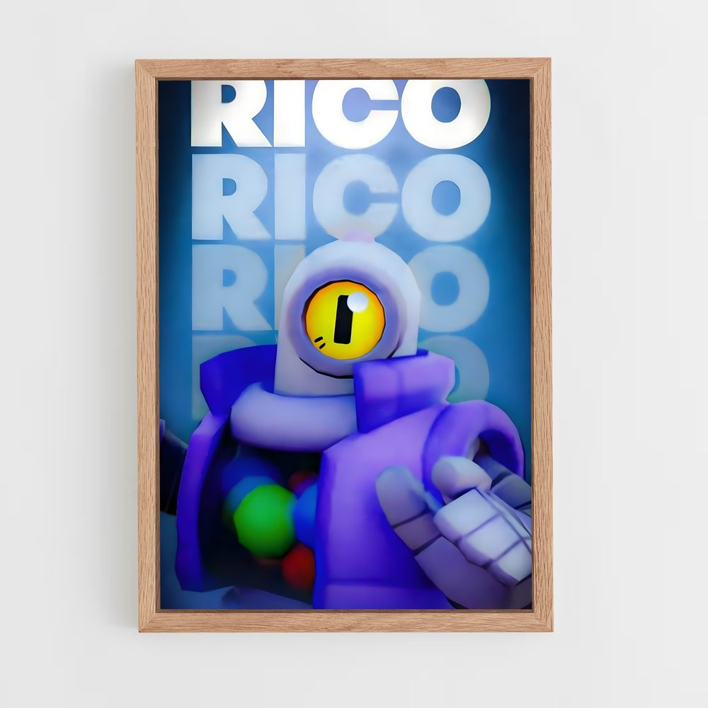 Poster Rico – affiche Brawl Star (vue 4)
