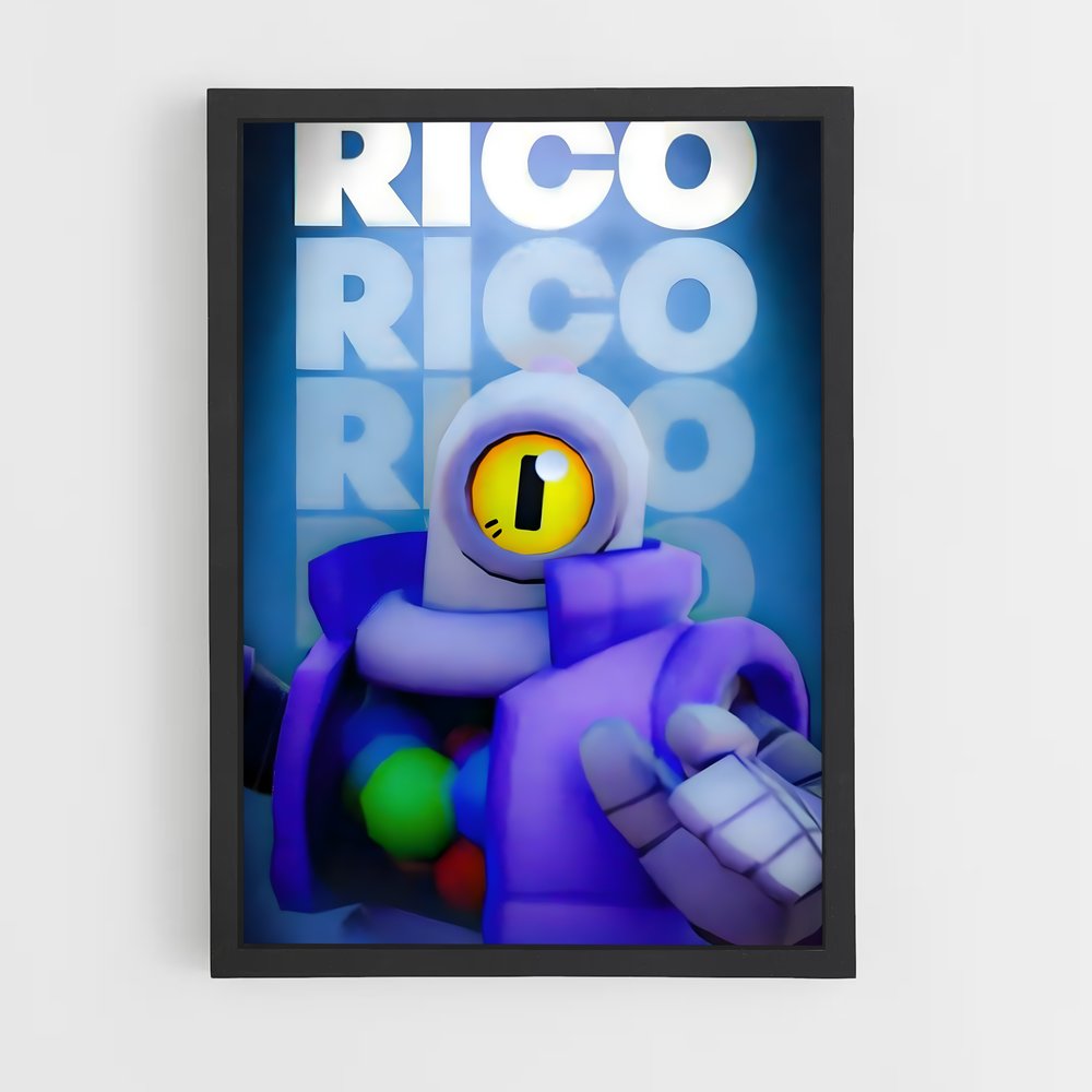 Poster Rico – affiche Brawl Star (vue 2)