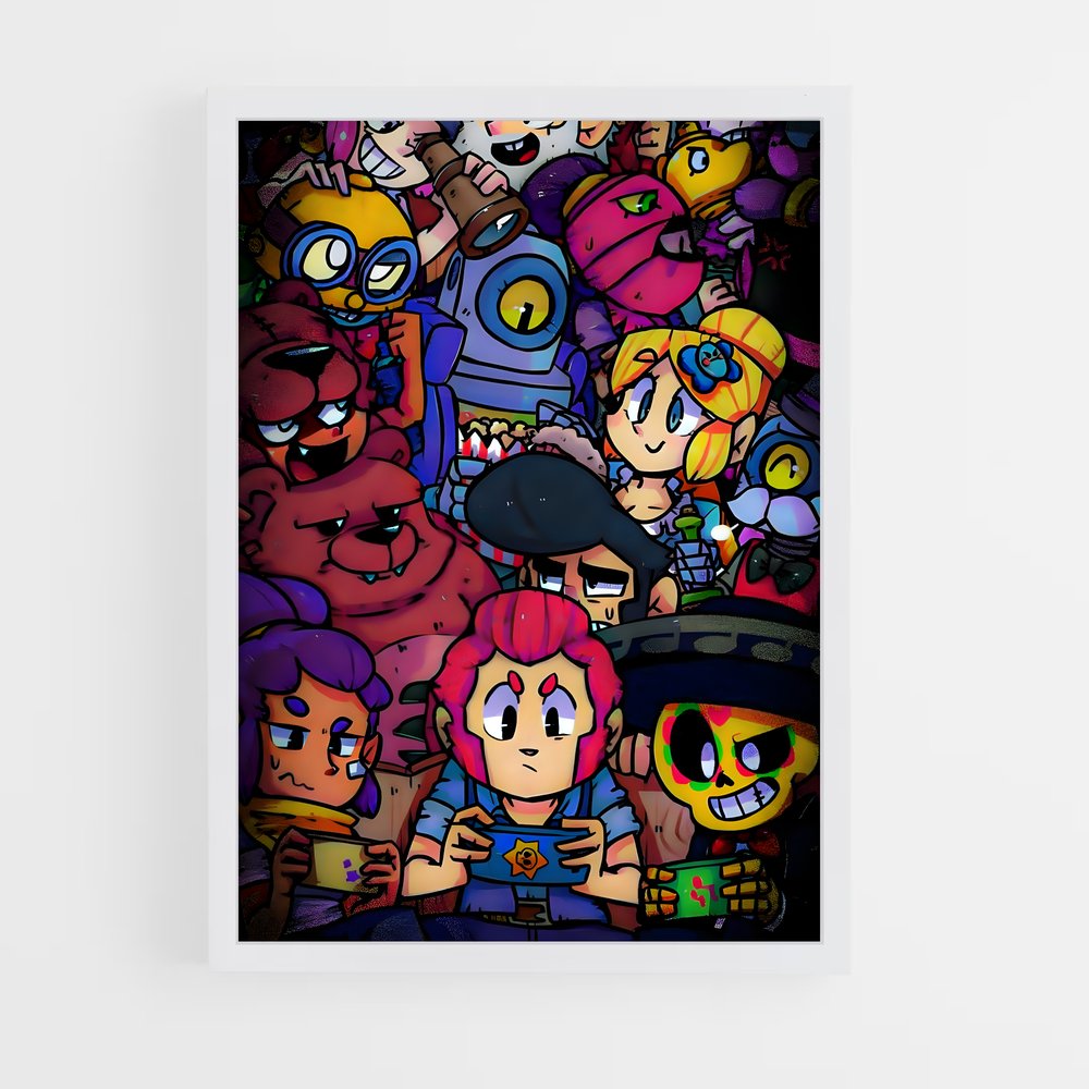 Poster Dessin Brawl Stars (vue 3)