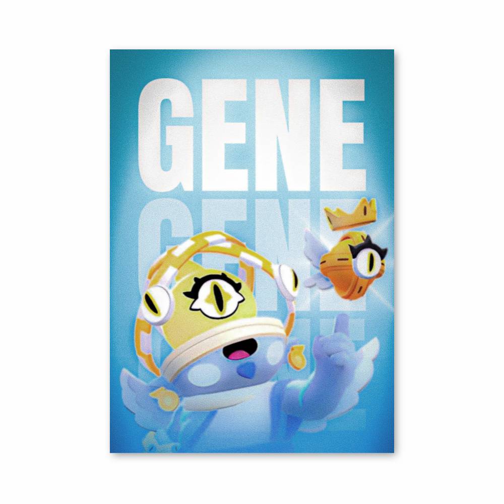 Poster Gene Bleu – affiche Brawl Star
