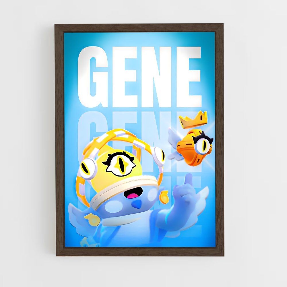 Poster Gene Bleu – affiche Brawl Star (vue 5)
