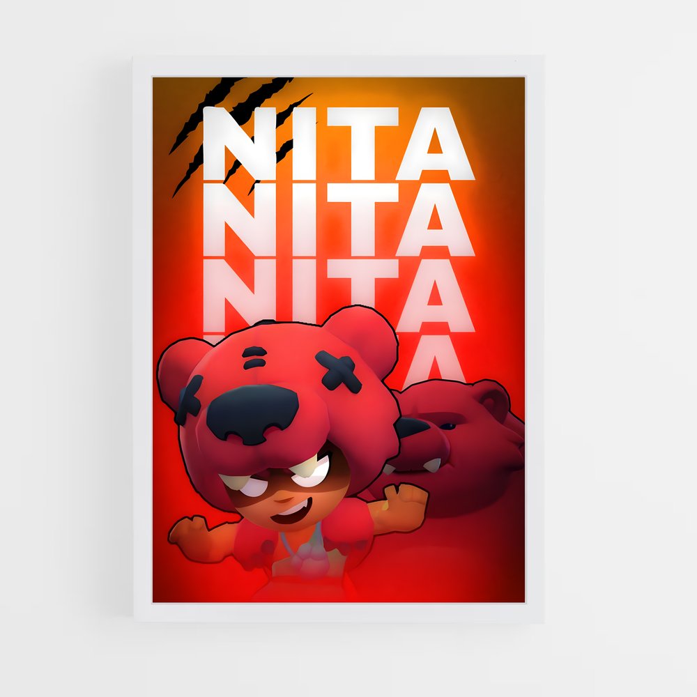 Poster Nita – affiche Brawl Star (vue 3)