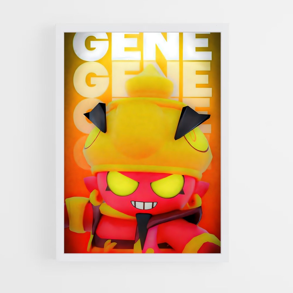 Poster Gene – affiche Brawl Star (vue 3)