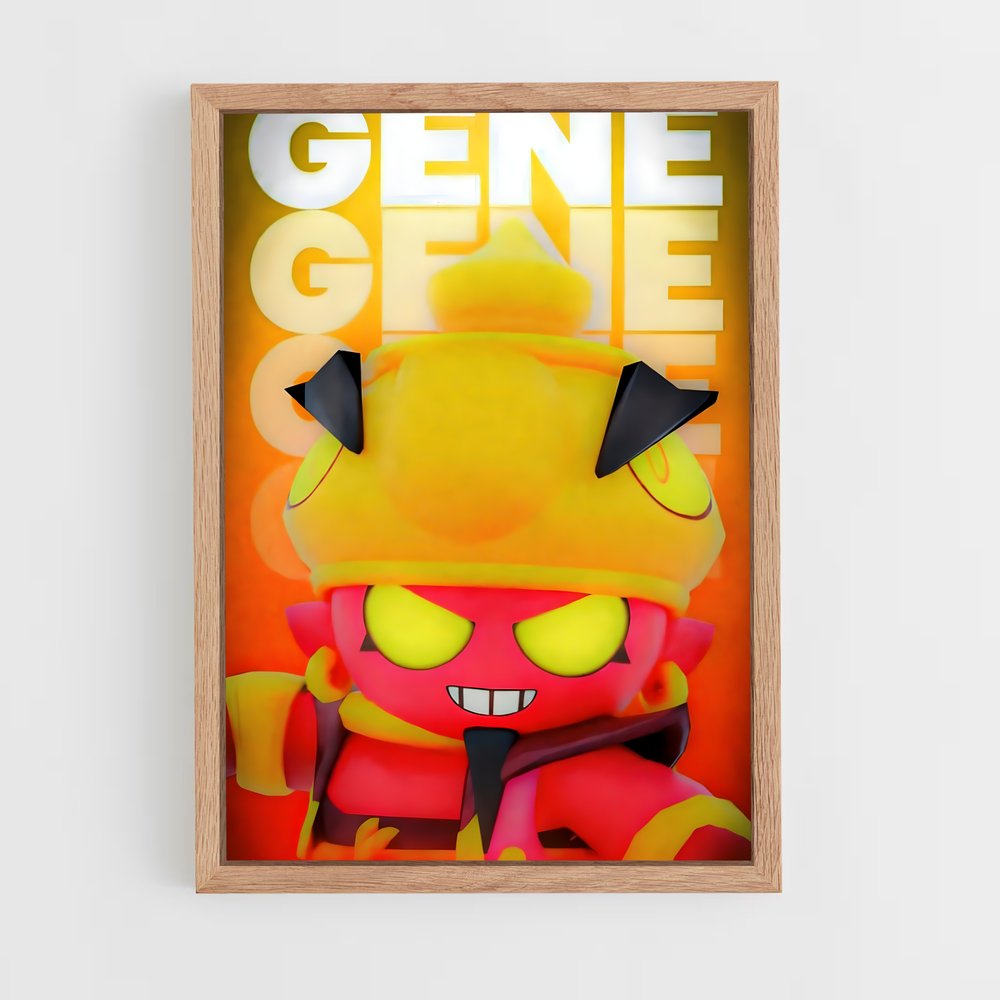 Poster Gene – affiche Brawl Star (vue 4)