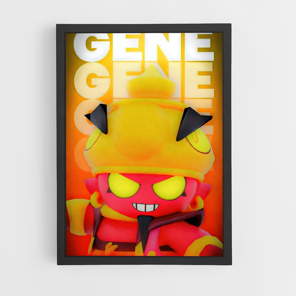 Poster Gene – affiche Brawl Star (vue 2)