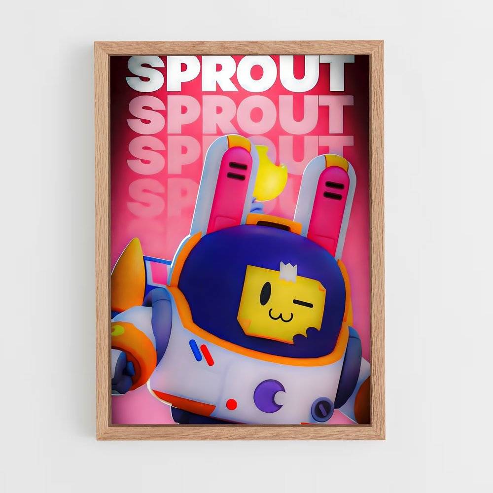 Poster Sprout – affiche Brawl Star (vue 4)