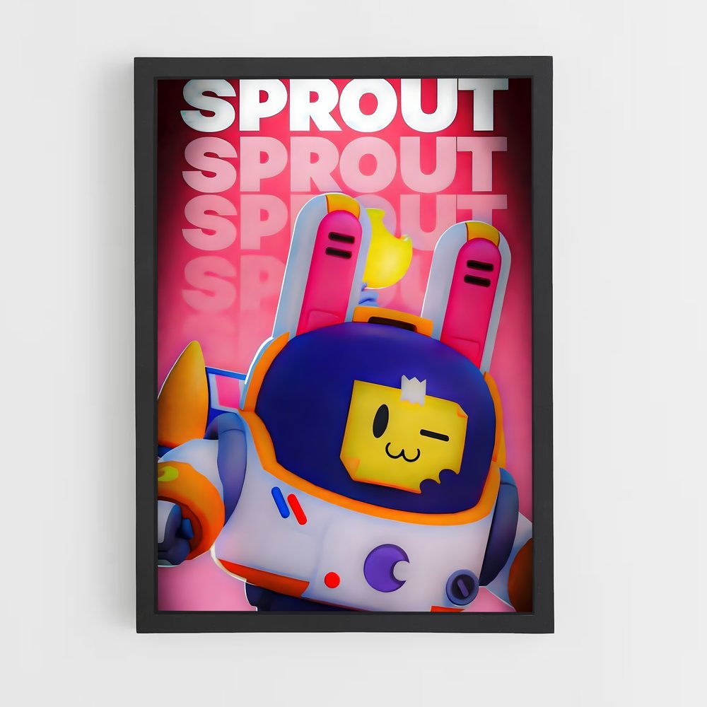 Poster Sprout – affiche Brawl Star (vue 2)