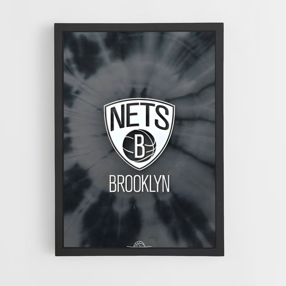 Poster Brooklyn Nets Logo – affiche Basketball (vue 2)