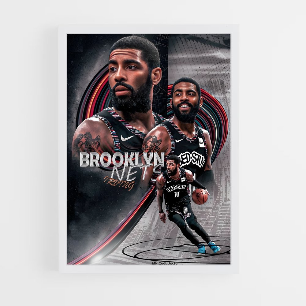 Poster Brooklyn Nets Irving – affiche Basketball (vue 3)