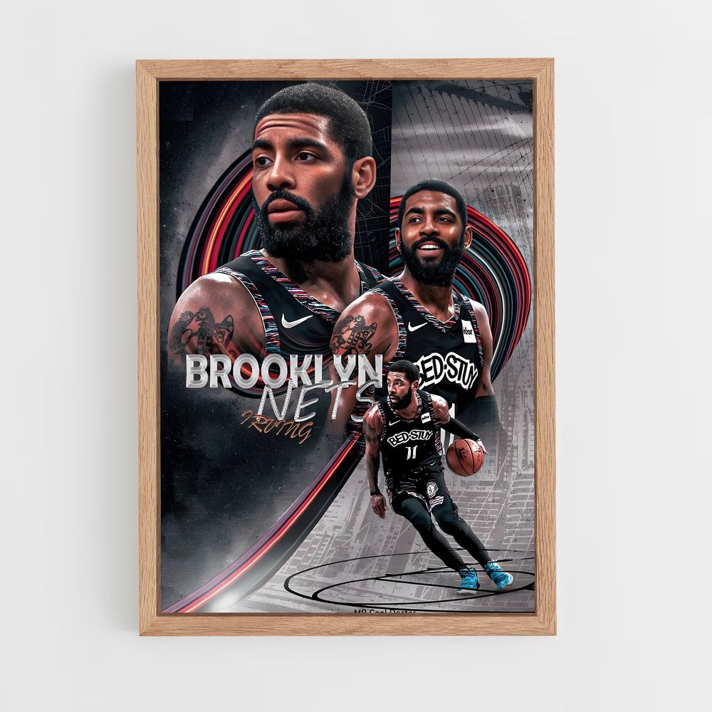 Poster Brooklyn Nets Irving – affiche Basketball (vue 4)