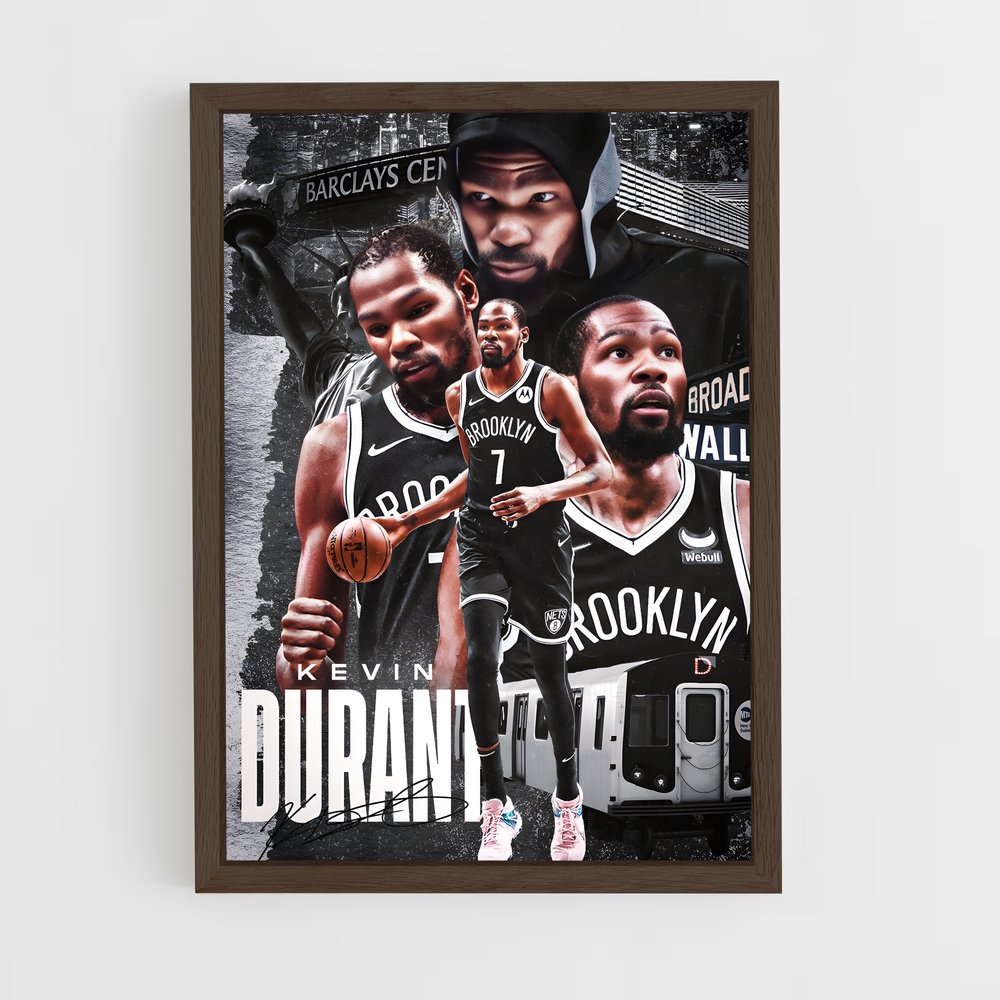 Poster Kevin Durant Nets – affiche Basketball (vue 5)