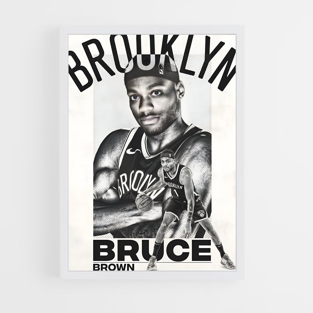 Poster Bruce Brown – affiche Basketball (vue 3)