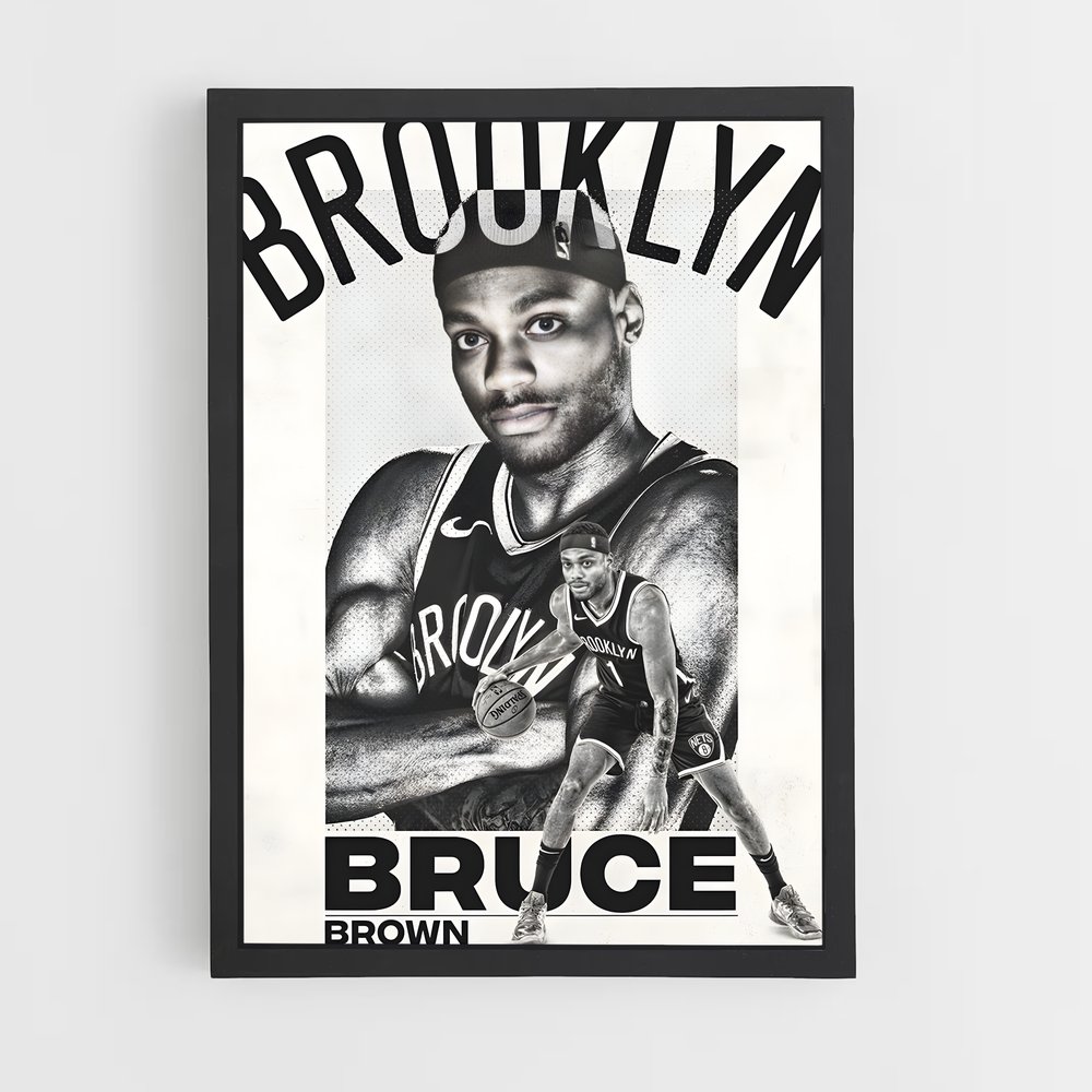 Poster Bruce Brown – affiche Basketball (vue 2)