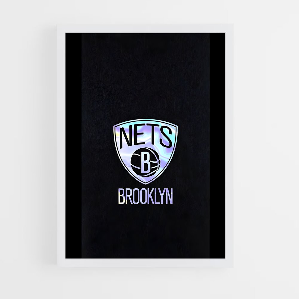 Poster Brooklyn Nets Brillant – affiche Basketball (vue 3)