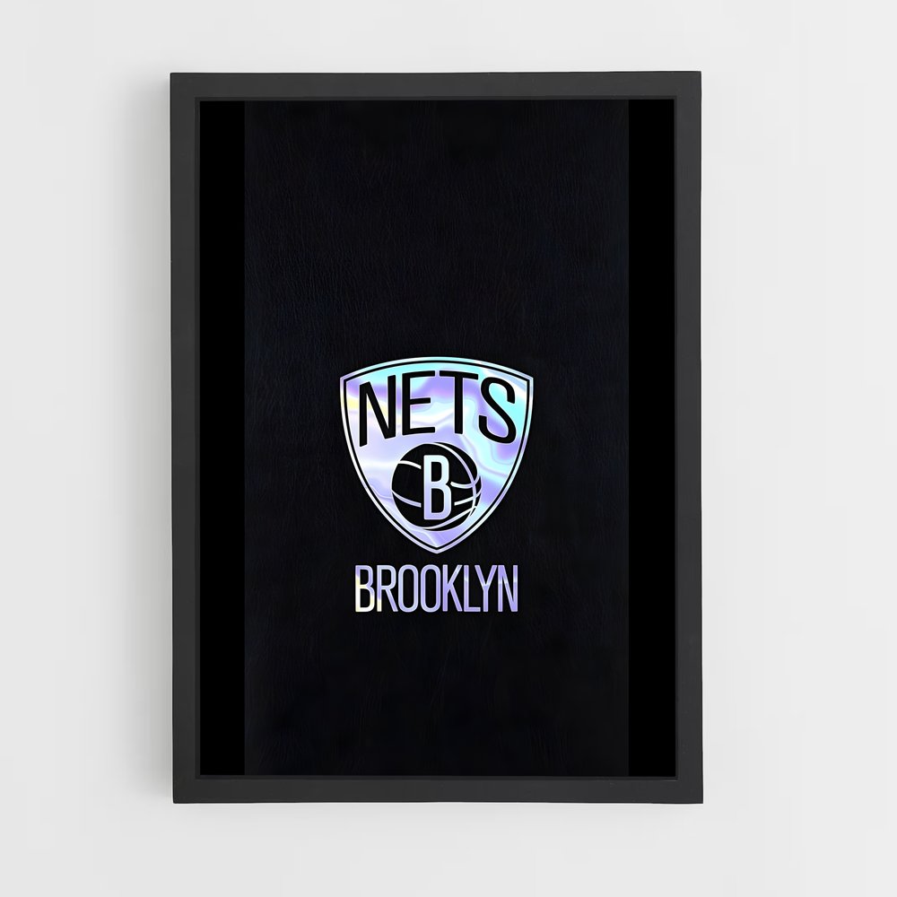 Poster Brooklyn Nets Brillant – affiche Basketball (vue 2)
