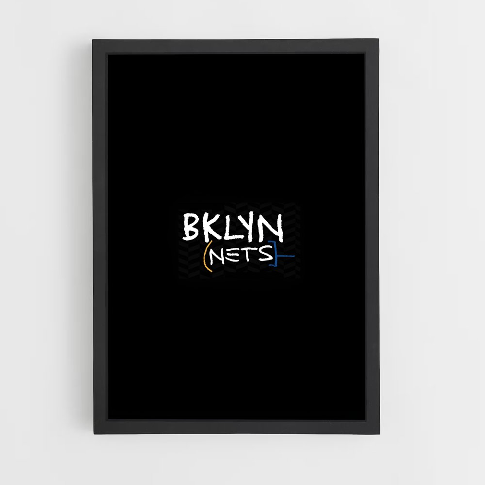 Poster Bklyn Nets – affiche Basketball (vue 2)