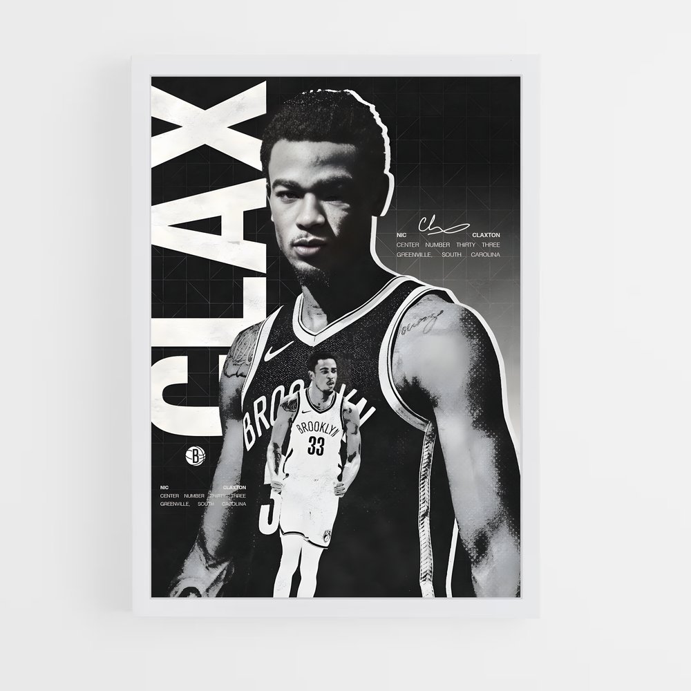 Poster Clax Brooklyn – affiche Basketball (vue 3)