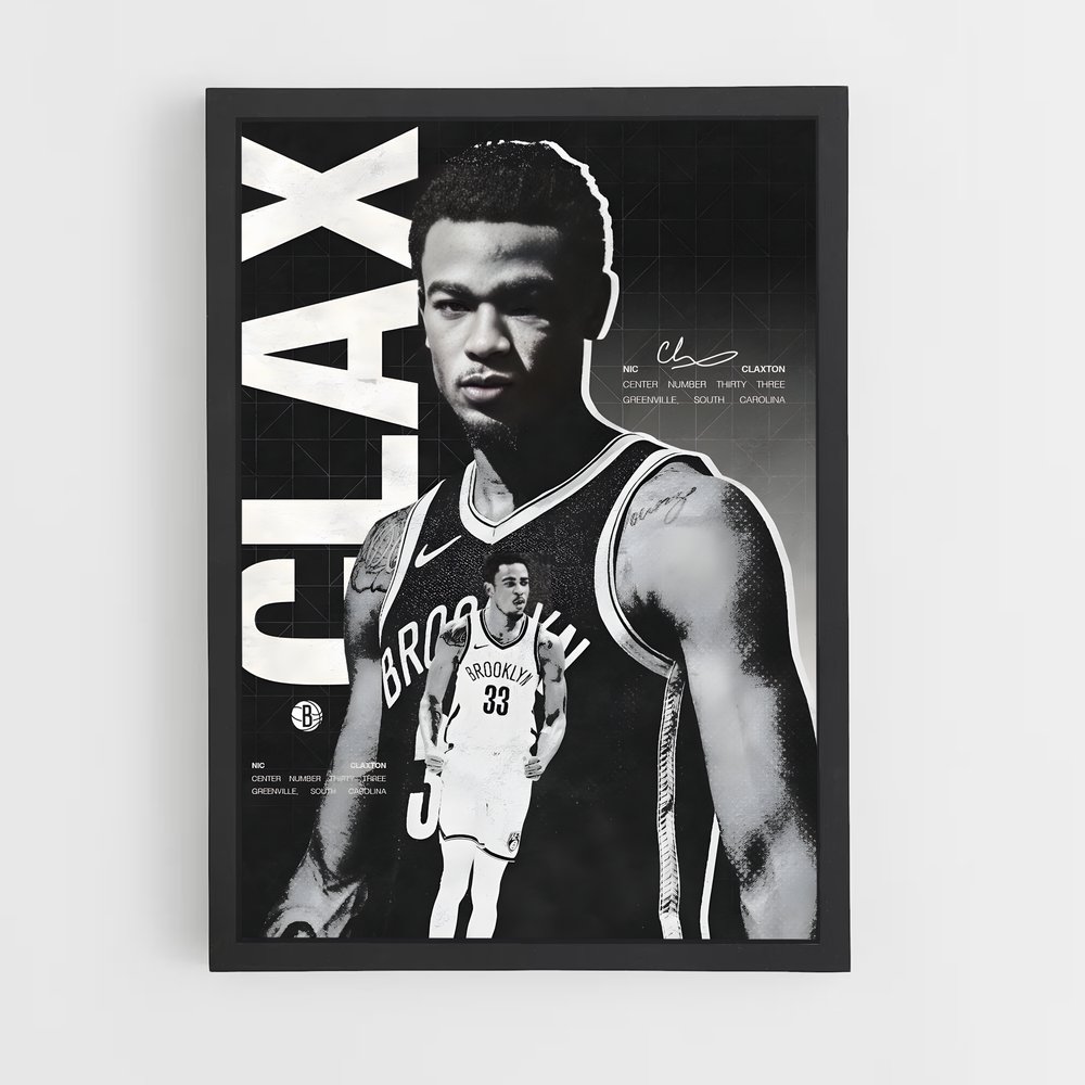 Poster Clax Brooklyn – affiche Basketball (vue 2)