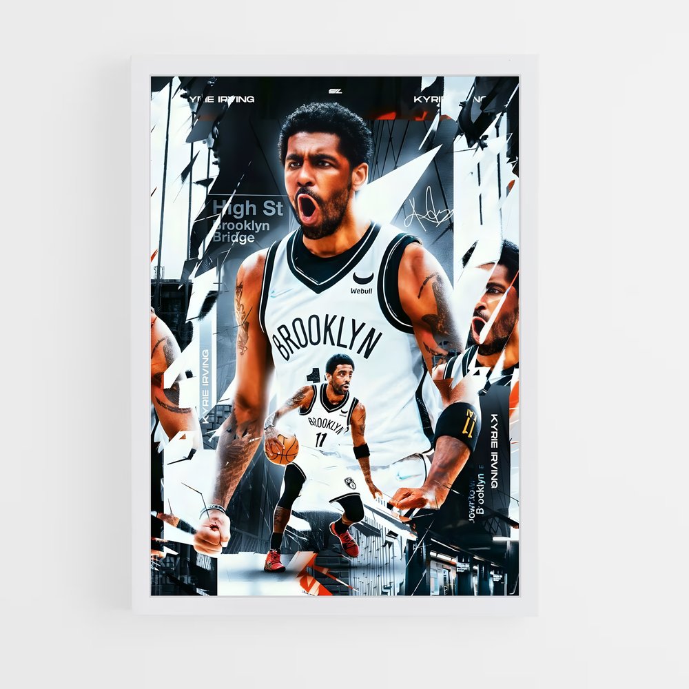 Poster Kyrie Irving – affiche Basketball (vue 3)