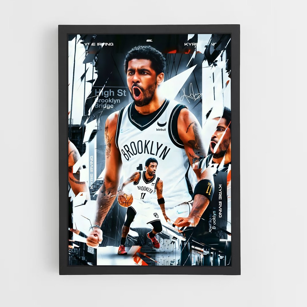 Poster Kyrie Irving – affiche Basketball (vue 2)