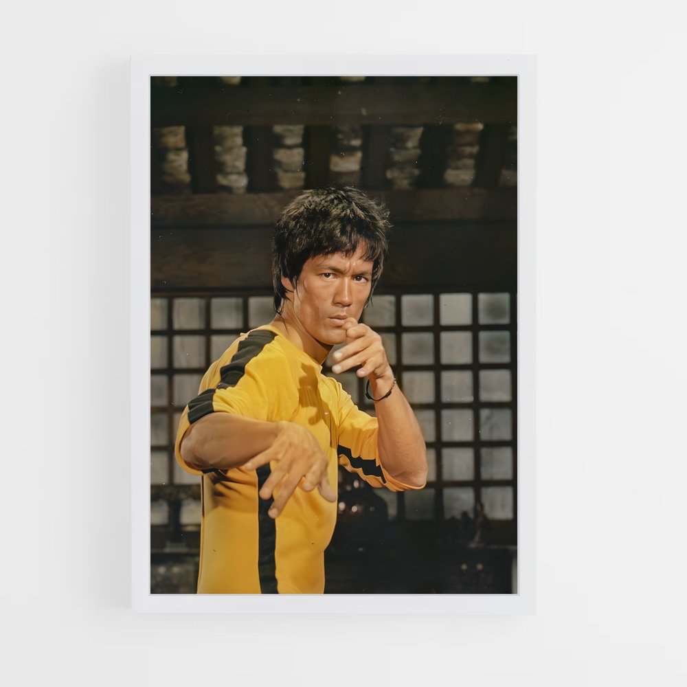 Poster Bruce Lee Combinaison Jaune (vue 3)