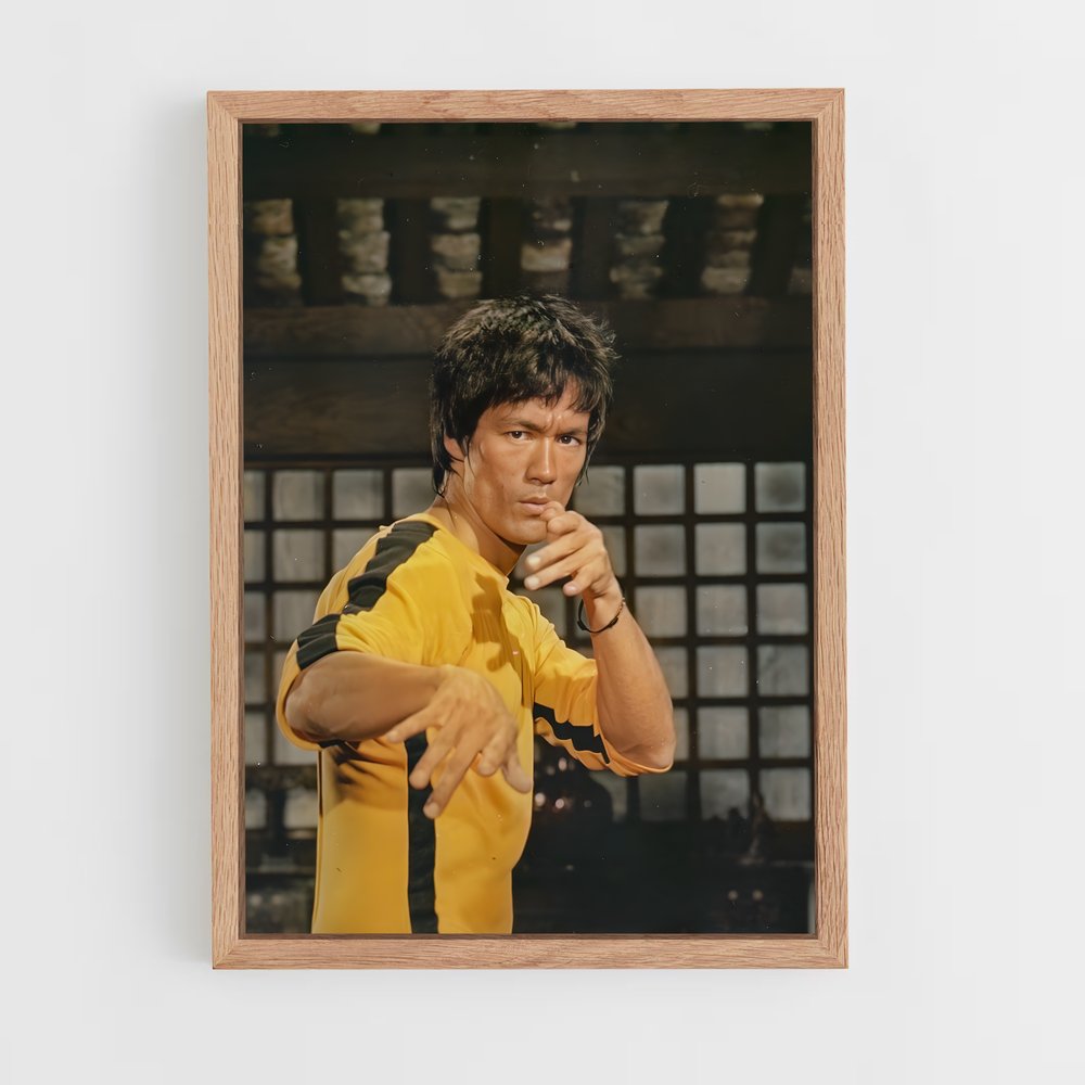 Poster Bruce Lee Combinaison Jaune (vue 4)