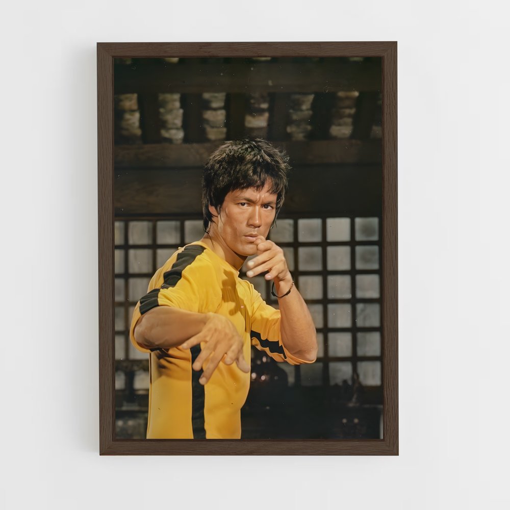 Poster Bruce Lee Combinaison Jaune (vue 5)