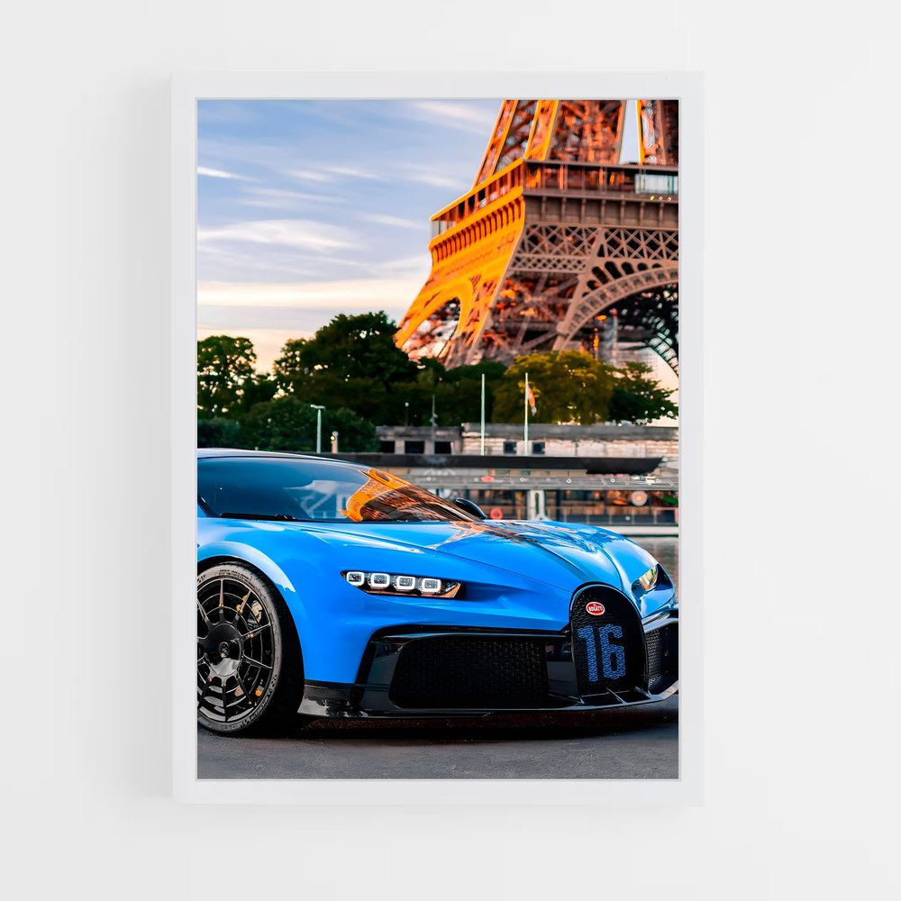Poster Chiron Paris – affiche Bugatti (vue 3)