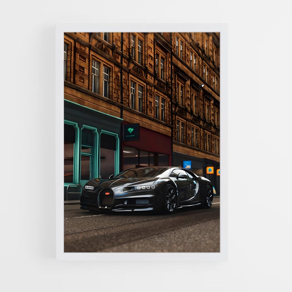 Poster Chiron – affiche Bugatti (vue 3)