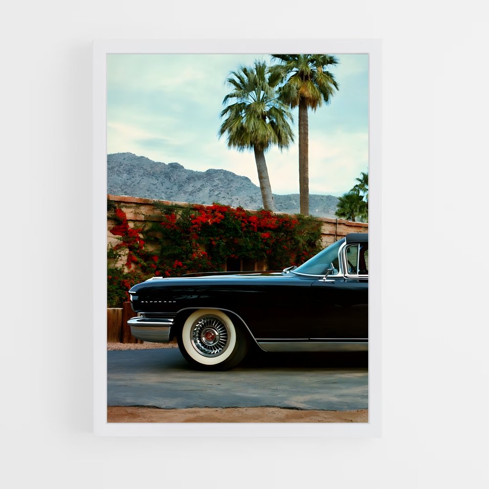 Poster Cadillac Palmier (vue 3)