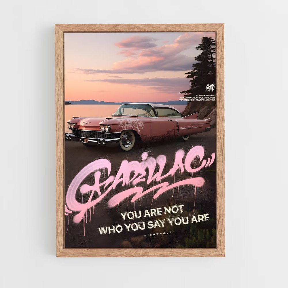 Poster Cadillac Rose (vue 4)