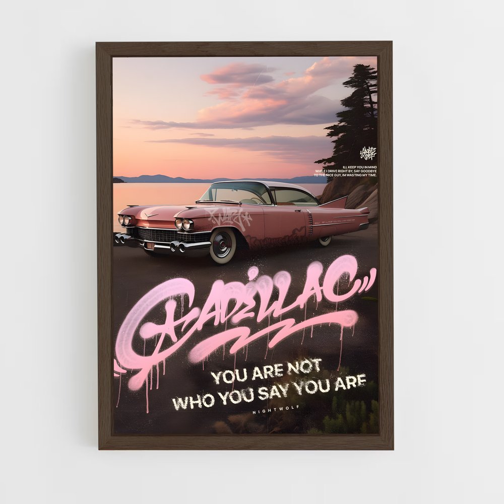 Poster Cadillac Rose (vue 5)
