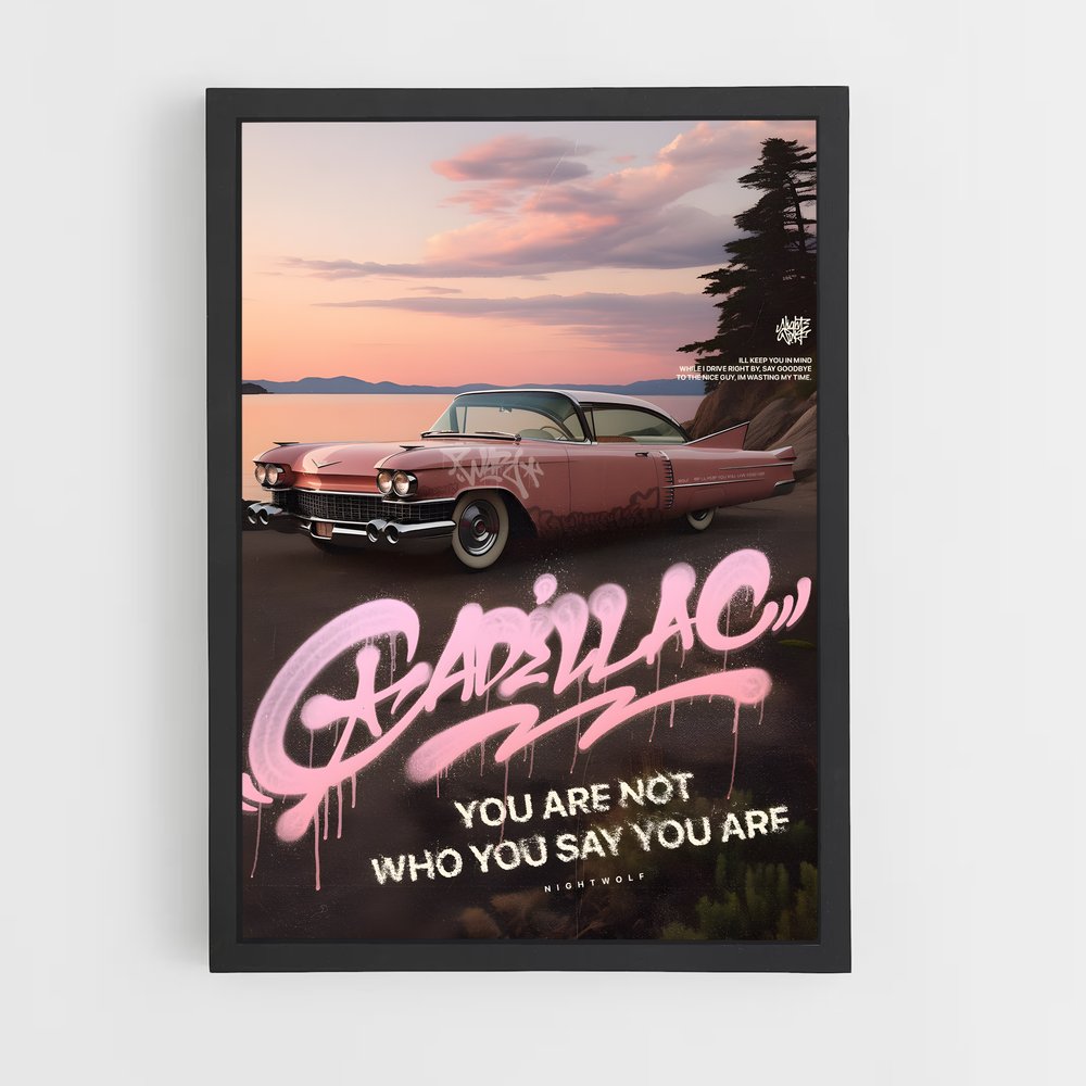 Poster Cadillac Rose (vue 2)