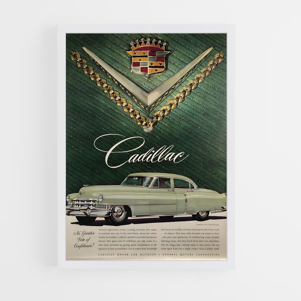 Poster Cadillac Vintage (vue 3)